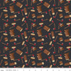 20" End of Bolt Piece - SALE Woodsman Wood Axe C13761 Black - Riley Blake Designs - Axes Logs - Quilting Cotton Fabric