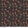Fat Quarter End of Bolt Piece - DEAL Woodsman Wood Axe C13761 Black - Riley Blake Designs - Axes Logs - Quilting Cotton Fabric