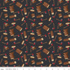 20" End of Bolt Piece - SALE Woodsman Wood Axe C13761 Black - Riley Blake Designs - Axes Logs - Quilting Cotton Fabric