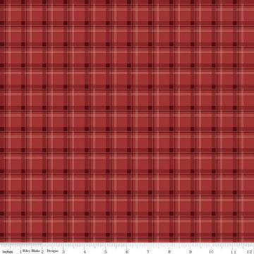 SALE Woodsman Plaid C13766 Red - Riley Blake Designs - Quilting Cotton Fabric