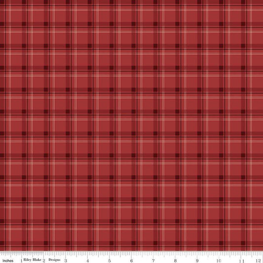 DEAL Woodsman Plaid C13766 Red - Riley Blake Designs - Quilting Cotton Fabric