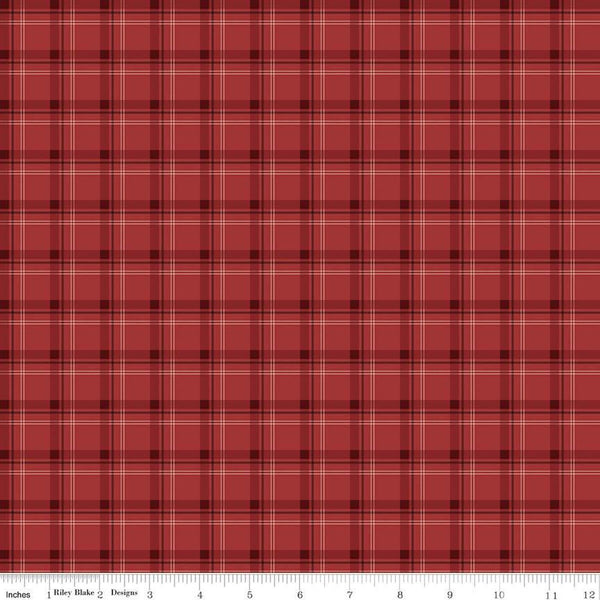 SALE Woodsman Plaid C13766 Red - Riley Blake Designs - Quilting Cotton Fabric