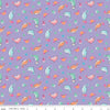 SALE Mer-Mazing Sea Creatures C14191 Lilac - Riley Blake Designs - Fish Dolphins Crabs Starfish - Quilting Cotton Fabric