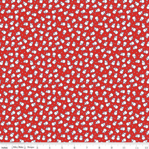 SALE Storytime 30s Elephants C13867 Red by Riley Blake Designs - Elephants Dots - Quilting Cotton Fabric