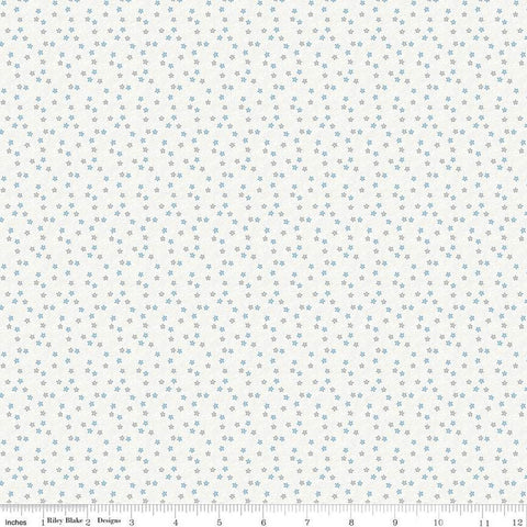 CLEARANCE Hush Hush 3 Oops-a-Daisy C14060 by Riley Blake  - Floral Flowers Blossoms Low-Volume - Quilting Cotton