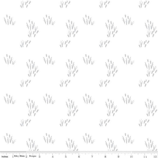 SALE Hush Hush 3 Cattail the Difference C14061 - Riley Blake Designs - Cattails Low-Volume - Quilting Cotton Fabric