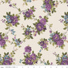 Anne of Green Gables Main C13850 Cream - Riley Blake Designs - Floral Flowers - Quilting Cotton Fabric - Licensed Product
