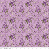 Anne of Green Gables Floral C13853 Violet - Riley Blake Designs - Flowers Leaves - Quilting Cotton Fabric - Licensed Product