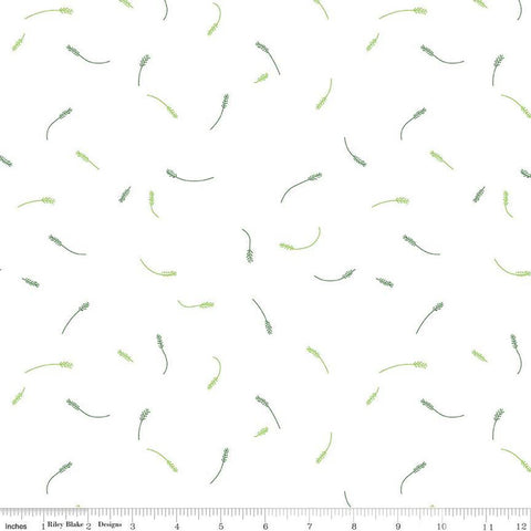 SALE Hush Hush 3 Tiny Twigs C14070 by Riley Blake Designs - Leaves Leaf Sprigs Low-Volume - Quilting Cotton Fabric