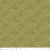 34" End of Bolt - Anne of Green Gables Damask C13855 Olive - Riley Blake - Floral Flowers Leaves - Quilting Cotton - Licensed Product
