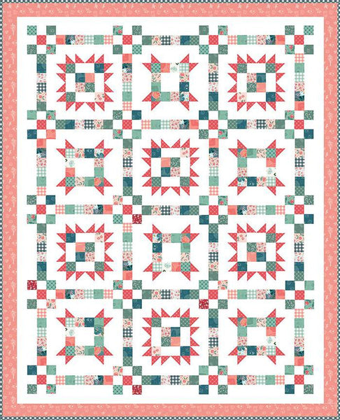 Tea Cakes Quilt PATTERN P138 by Beverly McCullough - Riley Blake Designs - INSTRUCTIONS Only - Rolie Polie Friendly