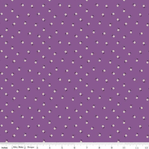 SALE Anne of Green Gables Blossoms C13856 Purple - Riley Blake Designs - Floral Flowers - Quilting Cotton Fabric
