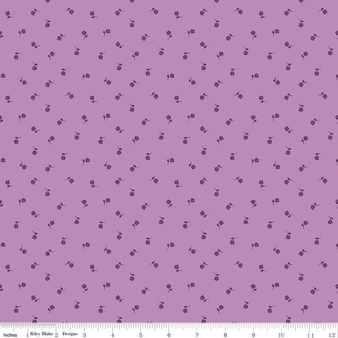 SALE Anne of Green Gables Blossoms C13856 Violet - Riley Blake Designs - Floral Flowers - Quilting Cotton Fabric