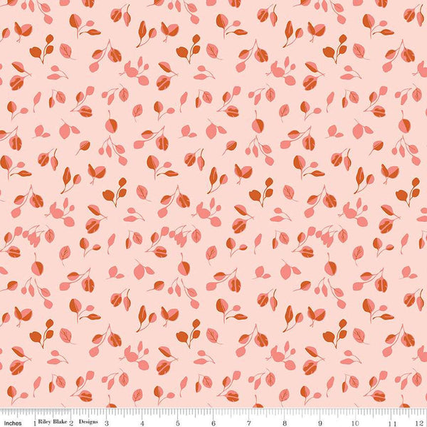 Porch Swing Eucalyptus C14053 Pink by Riley Blake Designs - Leaf Leaves - Quilting Cotton Fabric