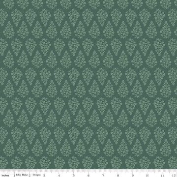 SALE Porch Swing Stems C14055 Hunter - Riley Blake Designs - Leaf Leaves - Quilting Cotton Fabric