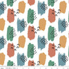 SALE Alphabet Zoo Abstract C14091 White - Riley Blake Designs - Paintbrush Strokes - Quilting Cotton Fabric