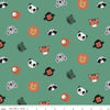 SALE Alphabet Zoo Face Toss C14092 Pine - Riley Blake Designs - Animal Faces Animals - Quilting Cotton Fabric