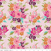 SALE Flower Farm Main C13980 Pink - Riley Blake Designs - Floral Flowers - Quilting Cotton Fabric