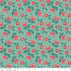 SALE Afternoon Tea Stitched Flowers C14033 Scrubs - Riley Blake Designs - Floral Pixelated Flowers - Quilting Cotton Fabric