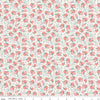 Afternoon Tea Floral C14036 Sand - Riley Blake Designs - Flowers Ribbons - Quilting Cotton Fabric