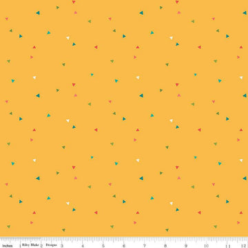 Market Street Triangles C14127 Yellow - Riley Blake Designs - Quilting Cotton Fabric