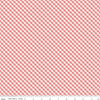 Spring Gardens PRINTED Gingham C14114 Sugar Pink - Riley Blake Designs - Diagonal Checks Cream/Pink - Quilting Cotton Fabric