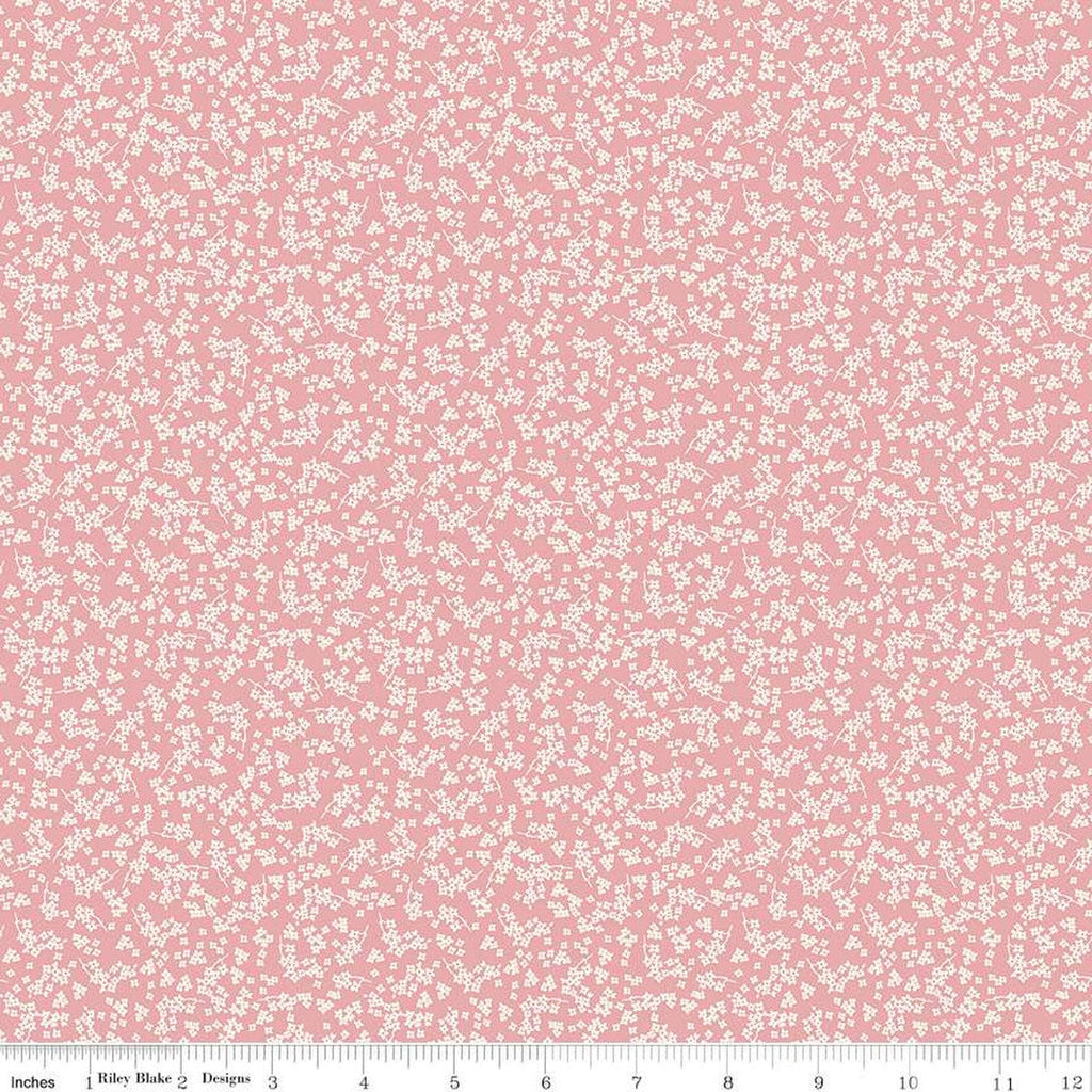 SALE Spring Gardens Ditsy Floral C14115 Peony by Riley Blake Designs - Flower Flowers - Quilting Cotton Fabric