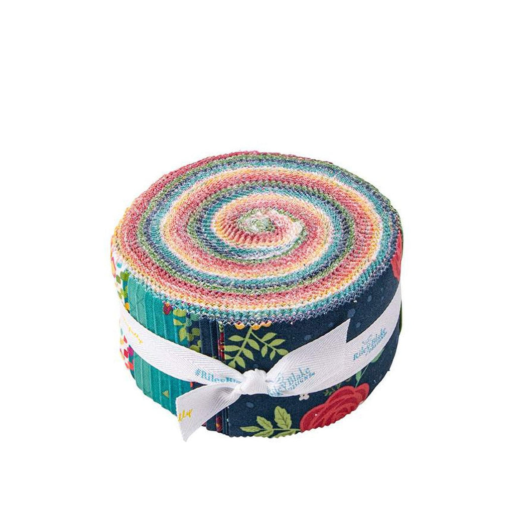 Market Street 2.5 Inch Rolie Polie Jelly Roll 40 pieces - Riley Blake Designs - Precut Pre cut Bundle - Floral - Quilting Cotton Fabric