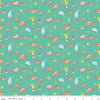 SALE Mer-Mazing Sea Creatures C14191 Green - Riley Blake Designs - Fish Dolphins Crabs Starfish - Quilting Cotton Fabric