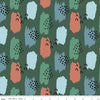 CLEARANCE Alphabet Zoo Abstract C14091 Forest - Riley Blake Designs - Paintbrush Strokes - Quilting Cotton Fabric