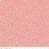 SALE My Valentine Lined Roses C14153 Coral - Riley Blake Designs - Floral Flowers Valentine's Day Valentines - Quilting Cotton Fabric