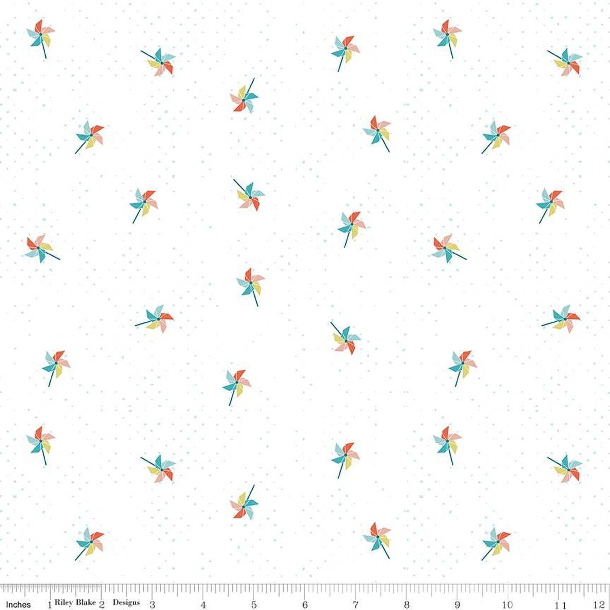 Hush Hush 3 Pinwheel Party Low-Volume Fabric C14069 - Riley Blake Quil ...