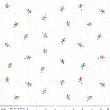 Hush Hush 3 Pinwheel Party Low-Volume Fabric C14069 - Riley Blake Quilting Cotton Fabric