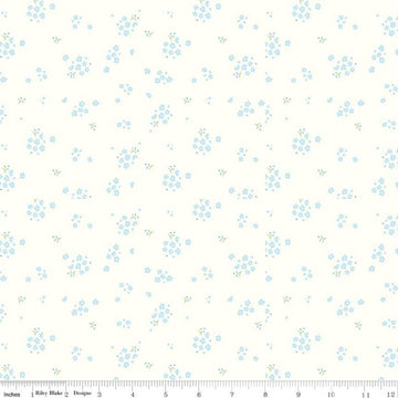 Hush Hush 3 Awesome Blossom C14077 - Riley Blake Designs - Floral Flowers Low-Volume - Quilting Cotton Fabric