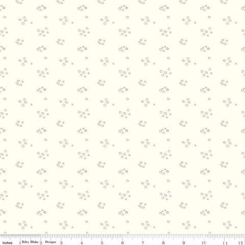 CLEARANCE Hush Hush 3 Dots It! C14080 by Riley Blake Designs - Scribbled Dots Low-Volume - Quilting Cotton Fabric