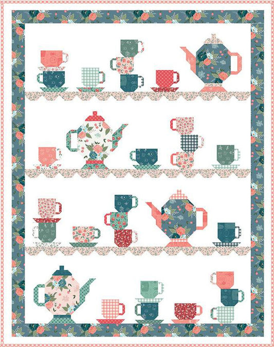 Sew Fast Steal! Tea Party Quilt PATTERN - Beverly McCullough Riley Blake Designs - INSTRUCTIONS Only