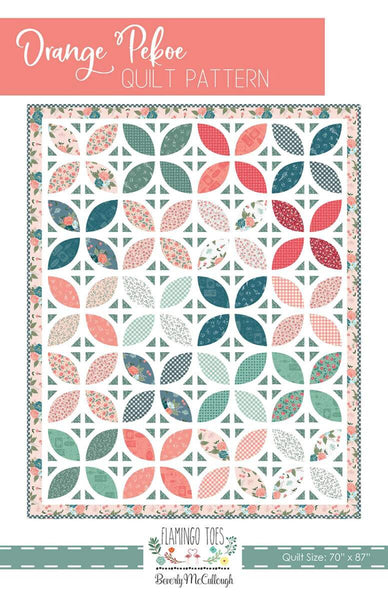Orange Pekoe Quilt PATTERN P138 by Beverly McCullough - Riley Blake Designs - INSTRUCTIONS Only - 10" Stacker Friendly Friendly