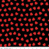 SALE All My Heart C14133 Heart Toss Black - Riley Blake Designs - Valentine's Day Valentines Valentine - Quilting Cotton Fabric