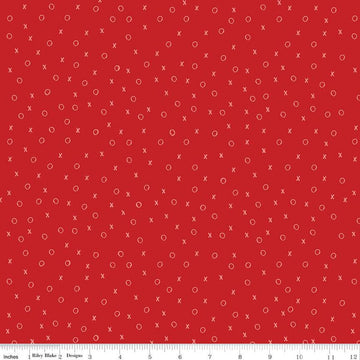 All My Heart XO C14134 Red - Riley Blake Designs - Valentine's Day Valentines Valentine - J. Wecker Frisch - Quilting Cotton Fabric
