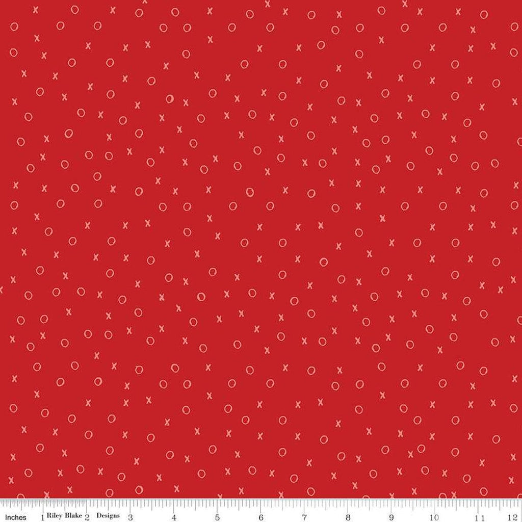 SALE All My Heart XO C14134 Red by Riley Blake Designs - Valentine's Day Valentines Valentine - J. Wecker Frisch - Quilting Cotton Fabric