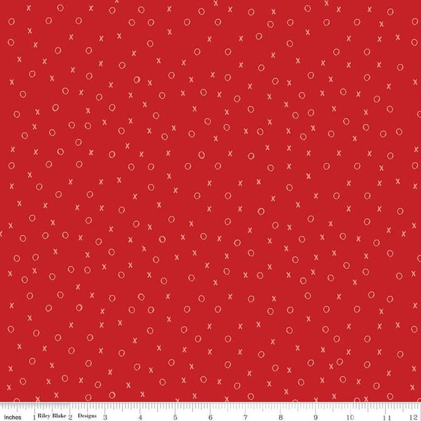 All My Heart XO C14134 Red by Riley Blake Designs - Valentine's Day Valentines Valentine - J. Wecker Frisch - Quilting Cotton Fabric