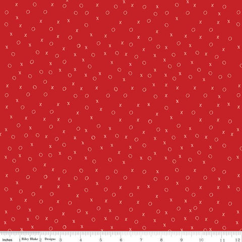 SALE All My Heart XO C14134 Red by Riley Blake Designs - Valentine's Day Valentines Valentine - J. Wecker Frisch - Quilting Cotton Fabric