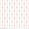 Fat Quarter End of Bolt - All My Heart Valentines Heart Strings Red Striped Fabric - Riley Blake Designs - C14142 - Quilting Cotton Fabric