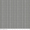 All My Heart Candy Wraps C14143 Black - Riley Blake Designs - Valentine's Day 1/8" Black/White Stripes - Quilting Cotton Fabric