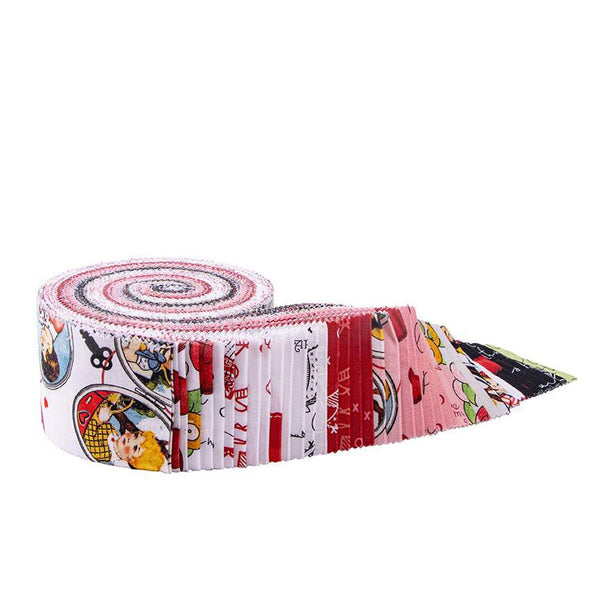 SALE All My Heart 2.5 Inch Rolie Polie Jelly Roll 40 pieces - Riley Blake - Precut Pre cut Bundle - Valentine's Day - Quilting Cotton Fabric