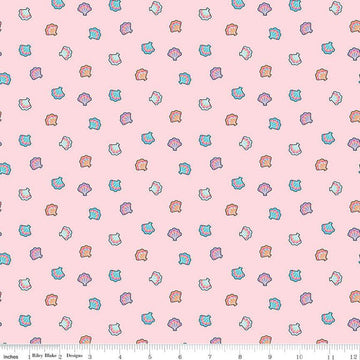 Mer-Mazing Seashells C14193 Pink - Riley Blake Designs - Shells - Quilting Cotton Fabric