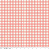 Fat Quarter End of Bolt - Afternoon Tea PRINTED Gingham C14035 Lipstick - Riley Blake Designs - Check Checks - Quilting Cotton Fabric