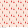 SALE I Love Us Cones C13961 Ballerina - Riley Blake Designs - Valentine's Day Valentines Ice Cream Cones - Quilting Cotton Fabric