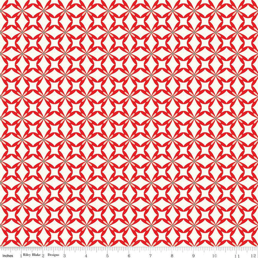 SALE I Love Us Tiled Hearts C13963 Cream by Riley Blake Designs - Valentine's Day Valentines Geometric - Quilting Cotton Fabric