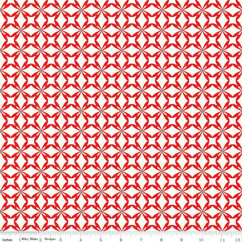 SALE I Love Us Tiled Hearts C13963 Cream by Riley Blake Designs - Valentine's Day Valentines Geometric - Quilting Cotton Fabric